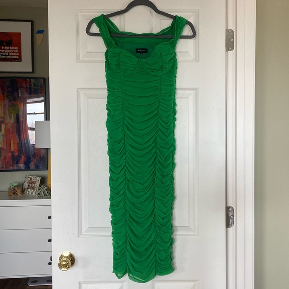 Majorelle Tabitha Midi Dress in Kelly Green - size XXS - Picture 4 of 6